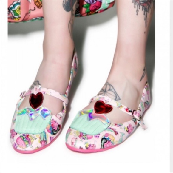 Iron Fist Shoes - Iron Fist Zombie Dinner Cupcake Flats